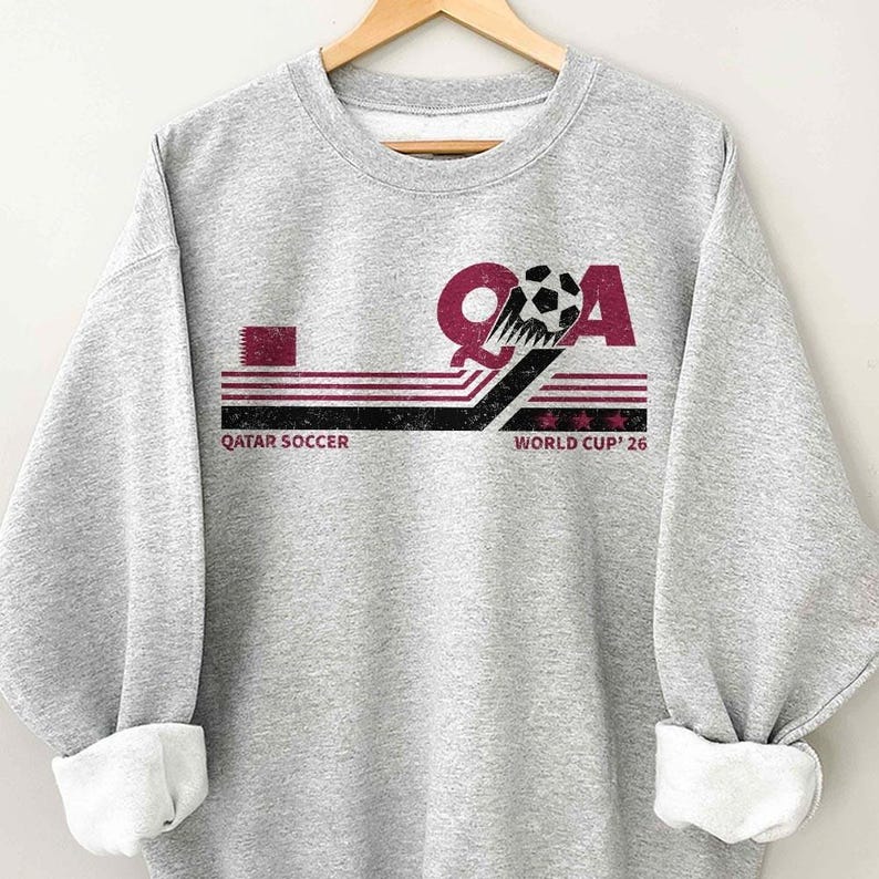 Qatar Soccer World Vintage Comfort Colors Shirt image 4