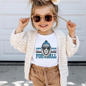 Detroit Football Vintage Toddler Shirt, Lion Sports Fan Apparel, Trendy Game Day Gift Unisex Football SweatToddler Shirt