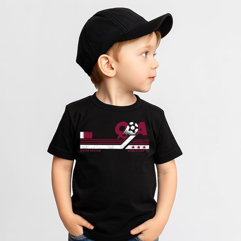 Qatar Soccer World Vintage Comfort Colors Shirt image 7