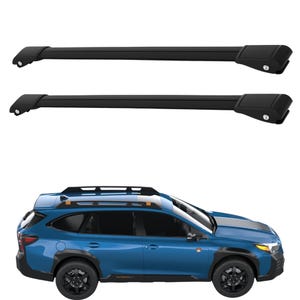 Subaru Outback Wilderness 2022-2025 Roof Racks Cross Bars Black Aluminum 2Pcs