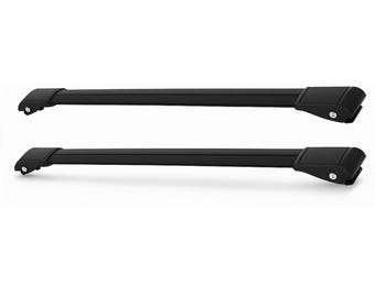 Chevrolet HHR Roof Rack Cross Bars 2005-2011: Lockable, Aerodynamic, Aluminum Black