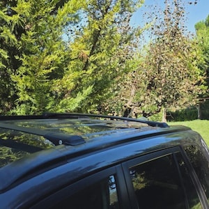 Suzuki Grand Vitara 2000-2015 Flush Roof Racks Cross Bars Aluminum Black Color 2Pcs