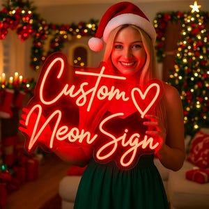 Custom Neon Sign| Neon Signs| Custom Logo Sign| LED Neon Sign| Personalized Name Neon Sign| Wedding sign| Party Sign | Personalize Gift