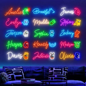 Custom Name LED Neon Sign: Personalized Kids Room Decor