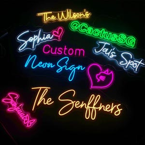 Personalisiertes Neon Namensschild: Personalisierte LED Wandkunst, Babyzimmer Dekor