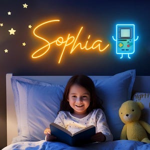 Custom Name Neon Sign,Kid&#39;s Room Decor,Home Wall Decor,Personalized Led Name Sign,Game Room Decor,Birthday Gifts for kids,Christmas Gift