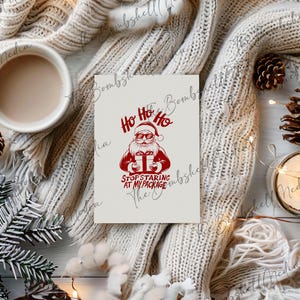 Carte de Noël imprimable drôle - voeux de vacances uniques - téléchargement immédiat - cadeau hilarant pour la famille et les amis - carte d'humour personnalisable
