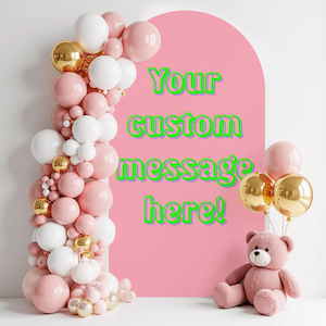 Custom Arch Backdrop Cover: Double-Sided Party Photo Booth Decor