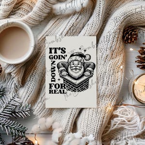 Carte de Noël imprimable amusante - voeux de Noël hilarants pour la famille et les amis - Téléchargement instantané unique - Idée cadeau de Noël personnalisable