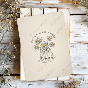 Wildflower Encouragement Card: Motivational Printable Greeting (Instant Download)
