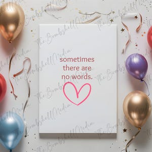 Sympathy or Just weil Karte - sofortiger Download, nachdenkliche & herzliche Komfort Karte, anpassbare digitale Datei