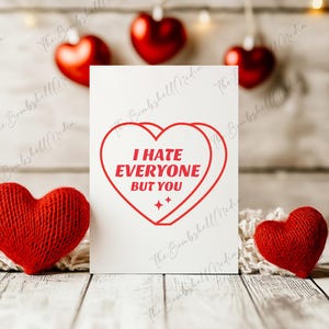 Carte de Saint-Valentin imprimable amusante pour amis - amoureux - téléchargement immédiat, voeux de vacances humoristiques, fichier numérique personnalisable