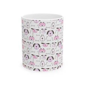 Cute Dog-Themed Ceramic Mug, Perfect Gift for Pet Lovers, Dog Mom Coffee Cup, Animal Lover&#39;s Mug, Cute Pet Decor