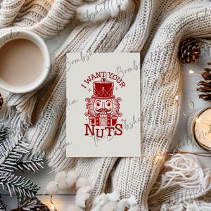 Carte de Noël imprimable drôle pour des amis - téléchargement immédiat, voeux de vacances humoristiques, fichier numérique personnalisable