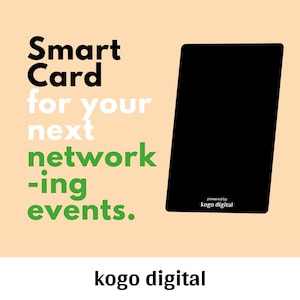 Customised Smart Card | NFC Digital Business Card for Professional Networking | Linktree, LinkedIn, Instagram Sharing Card