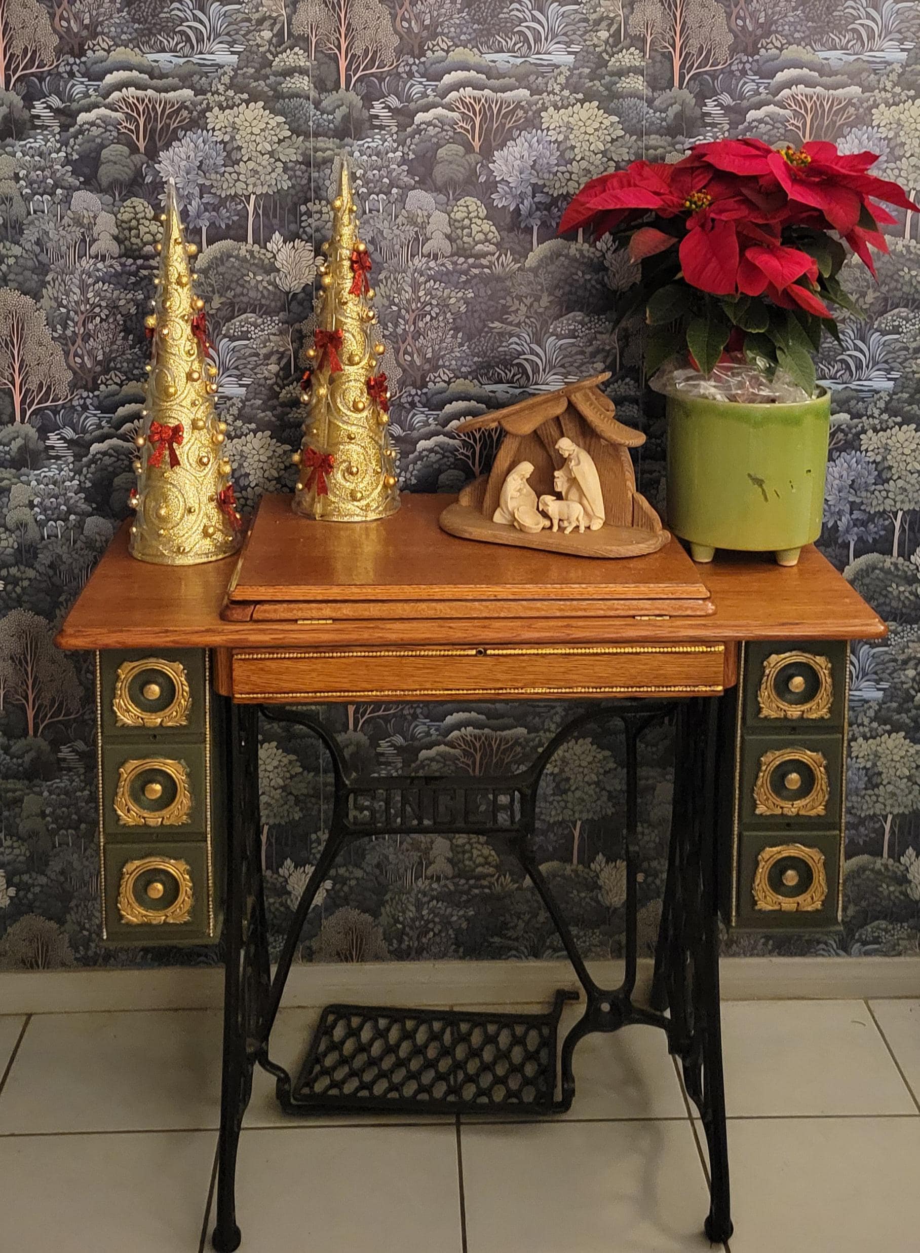 Antique sewing machine table - Etsy 日本