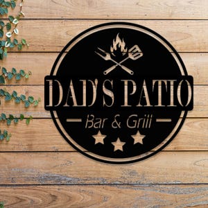 Personalisiertes Metall-BBQ-Schild mit LED-Licht, Metall-Grill-Schild, Metall-Bar und Grill-Schild, Benutzerdefiniertes BBQ-Schild, Benutzerdefiniertes Hinterhof-Schild