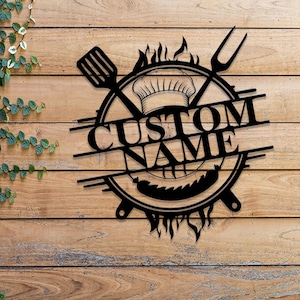 &quot;Barbeque-Wandschild mit LED-Licht, &quot;&quot;Barbecue&quot;&quot;-Schild, großes Outdoor-Barbecue-Schild, Garten-Wandkunst, Geschenk zum Grillen.&quot;