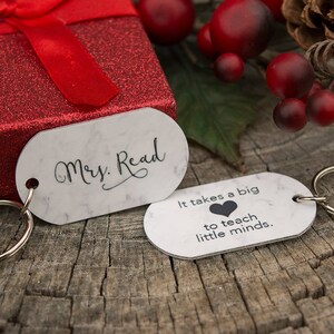 Personalized Teacher Keychain Gift
