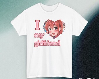 Custom I love my girlfriend shirt, gf photo shirt, Gift for boyfriend, Anniversary Gift, Valentine I Love My Girlfriend Custom Picture