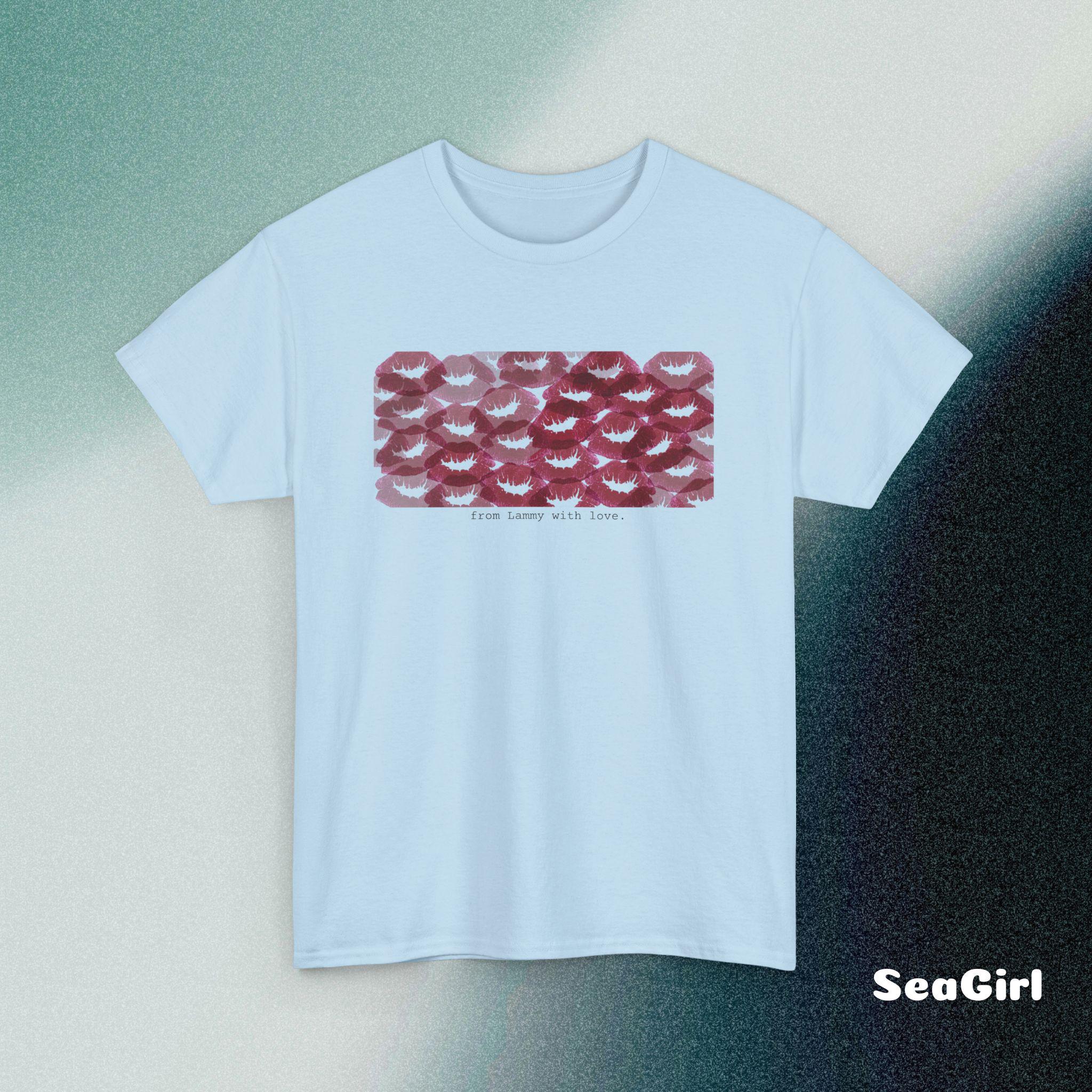 Custom! T-shirt for Boyfriend, Girlfriend Name Tee, Lipstick Kiss Print ...