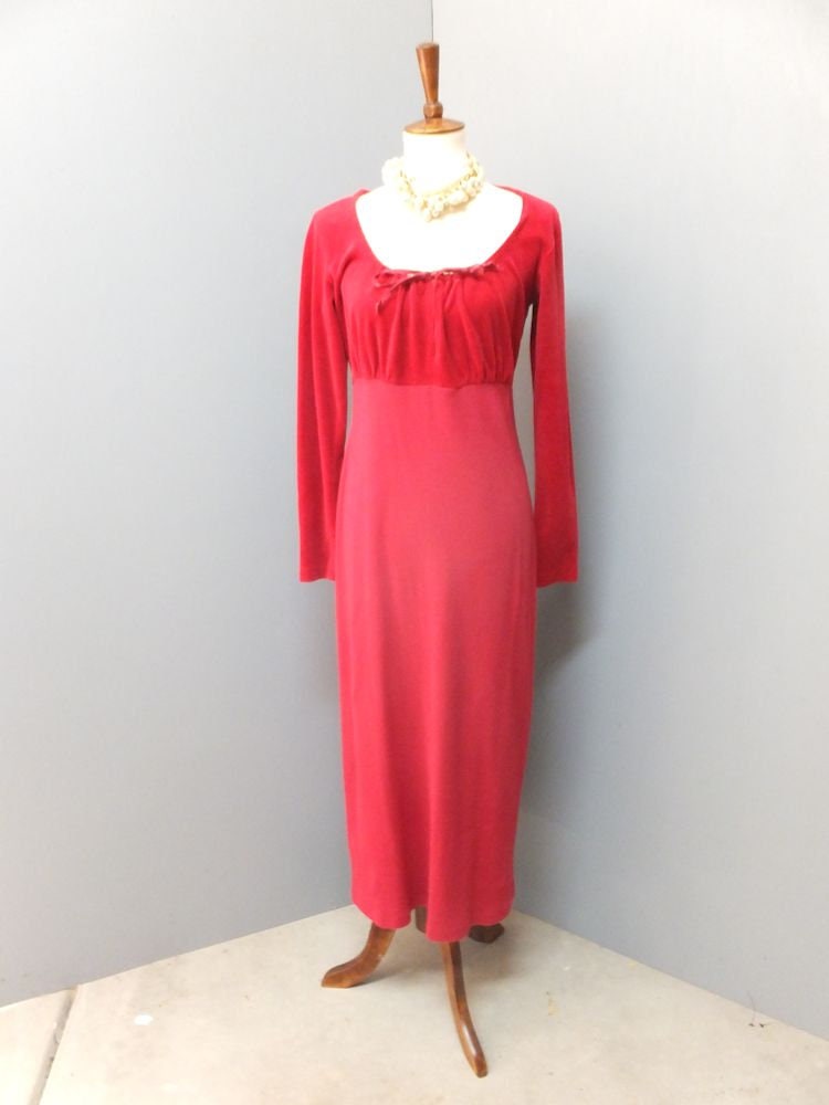 90s red dress Roberta 90s Red Polka Dot Dress (M) – dry vtg and