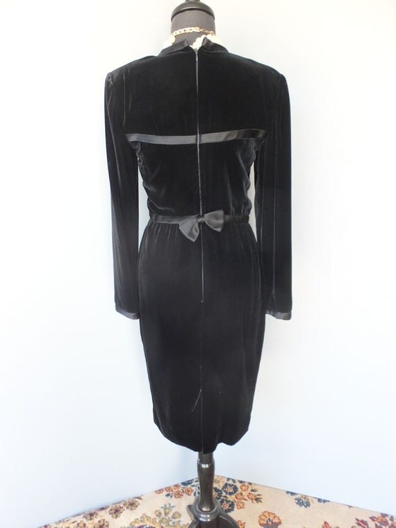 Vintage ALBERT NIPON, LBD, 1980s Luxurious Black … - image 6