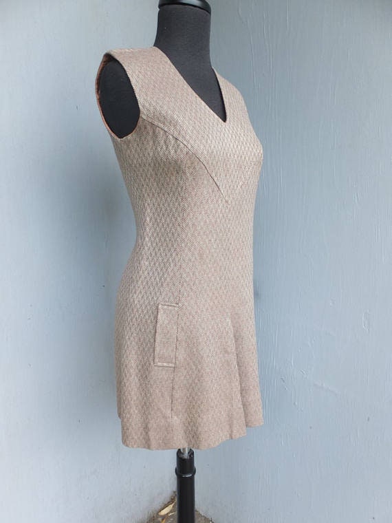 Vintage 1970s Dress, WIPPETTE, Shift Style, Sheat… - image 2