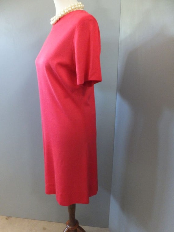 Vintage Dress, 1970s James Kenrob by Dalton, Red … - image 6