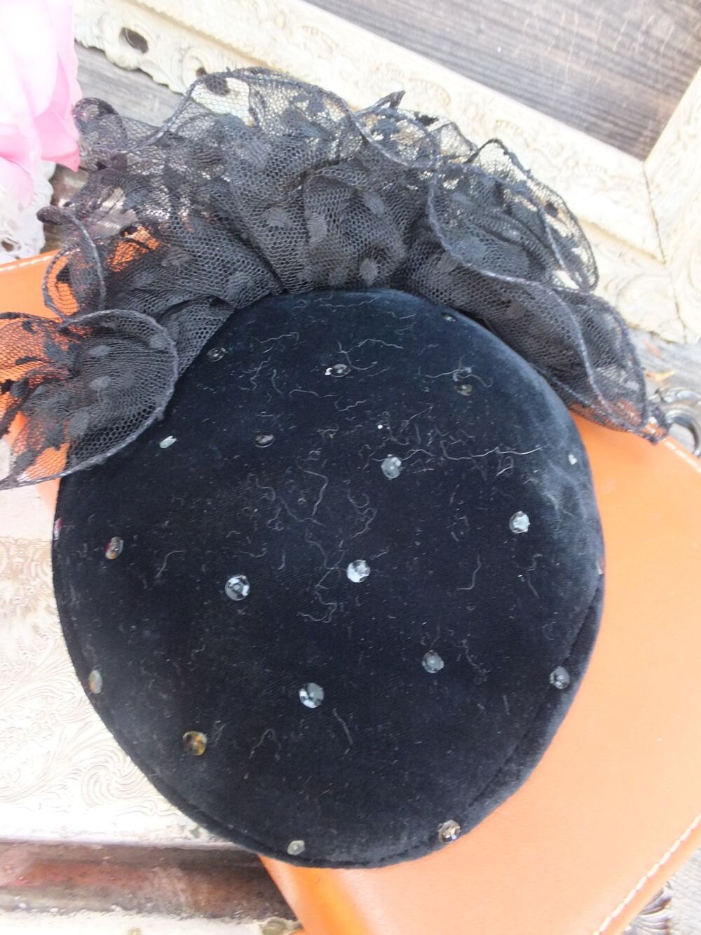 Vintage Hat, SONNI San Francisco, Fascinator or Mini Hat  display picture 3