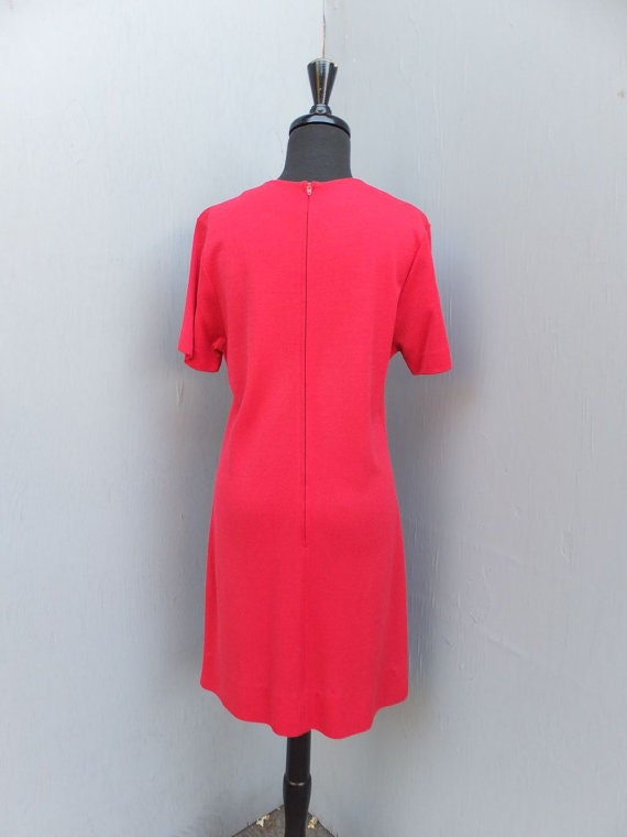 Vintage Dress, 1970s James Kenrob by Dalton, Red … - image 8