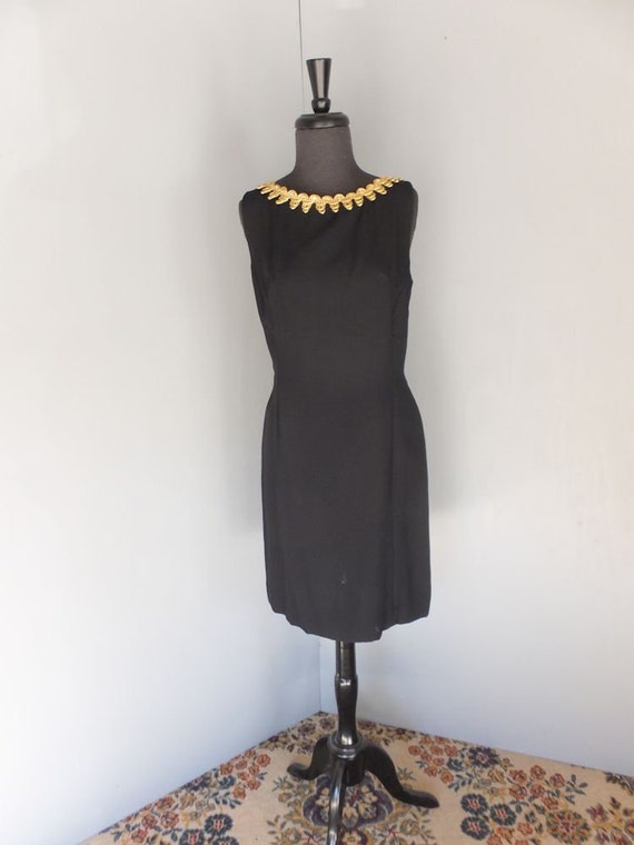 Vintage 1960s Elegant Dress, Cocktail Dress, Dinne