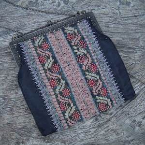 1920s Purse, Flapper, Beaded & Embroidered Purse, 1920s, Art Deco, Evening, Collectible