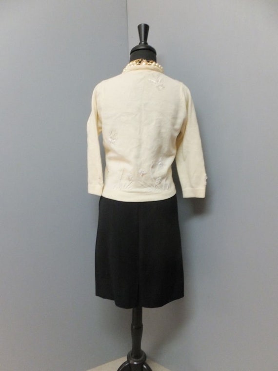 1950s Vintage Skirt, Youthcraft, Sexy Black Wool … - image 6