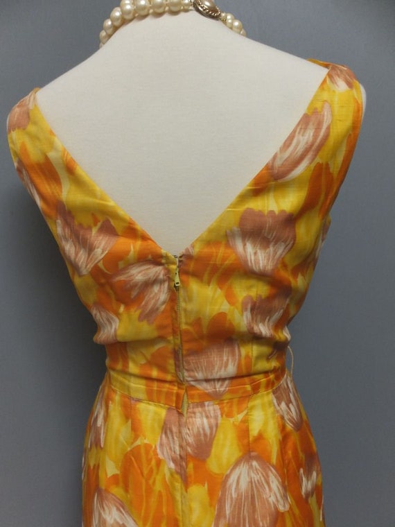 Vintage 1950s/60s HOURGLASS, Wiggle, Pencil Dress… - image 5