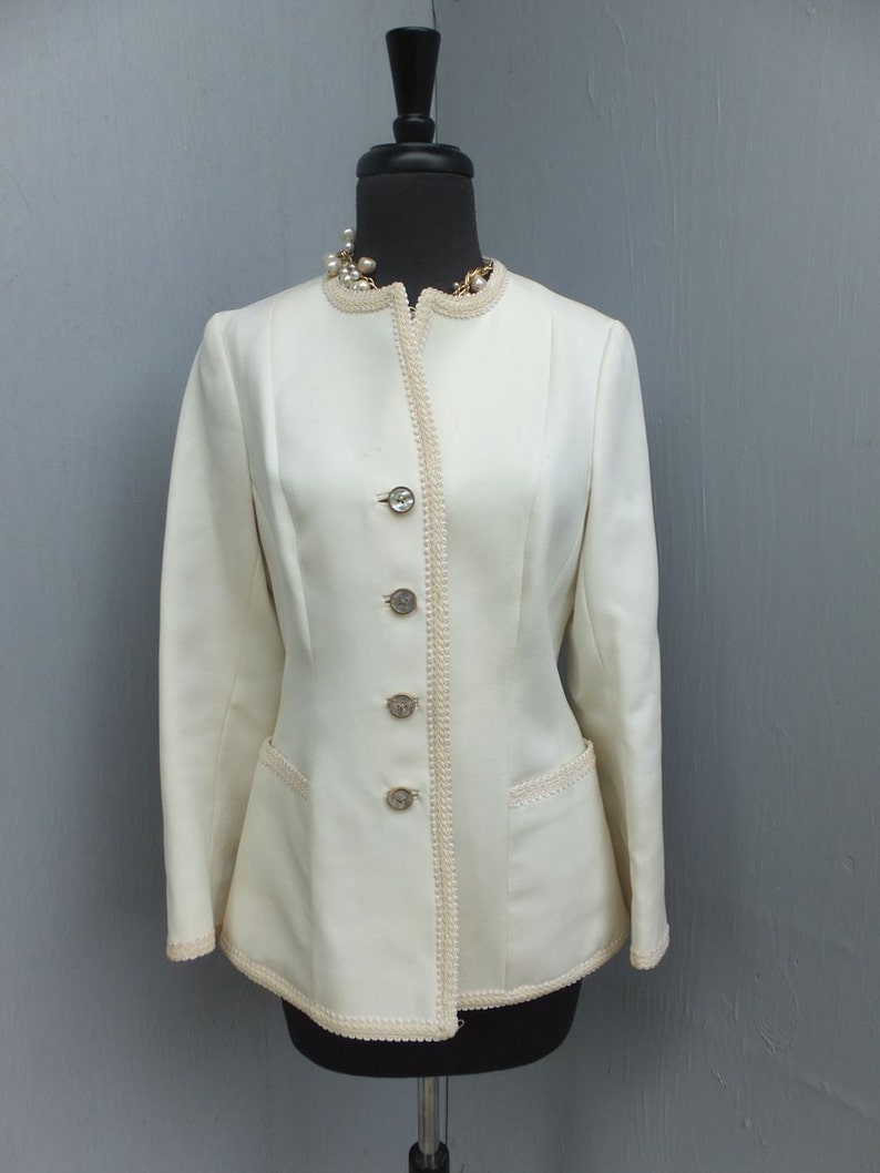 Vintage Lilli Ann Jacket 60s/70s Jacket Winter White Suit - Etsy