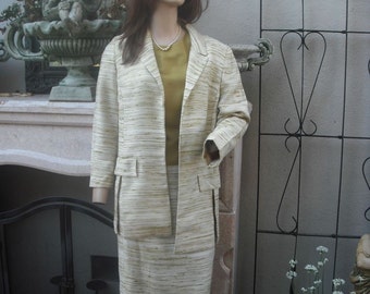 Vintage 1970s 3pc Suit by Mr. Z San Francisco, Skirt, Jacket and Blouse, Ladies 3pc. Suit  Size 8