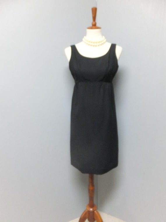 petite little black dresses Aubrielle Lace-Trim Mini Dress in Black main image 1