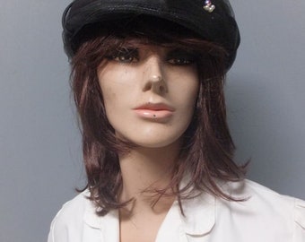 Vintage HAT, Black Tulle Summer Hat an Evelyn Varon Exclusive, Suit, Church Hat, Boho Look