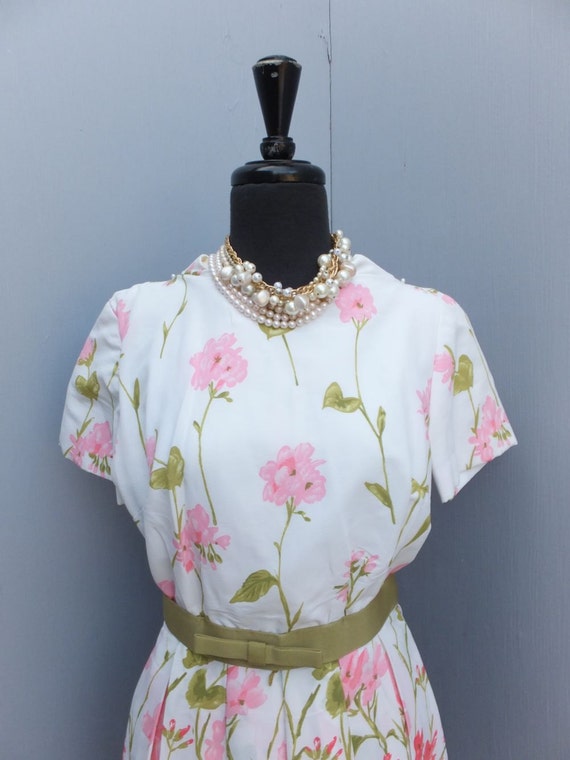 Vintage Vintage Dress, 1950s/60s, Spring Floral, … - image 2
