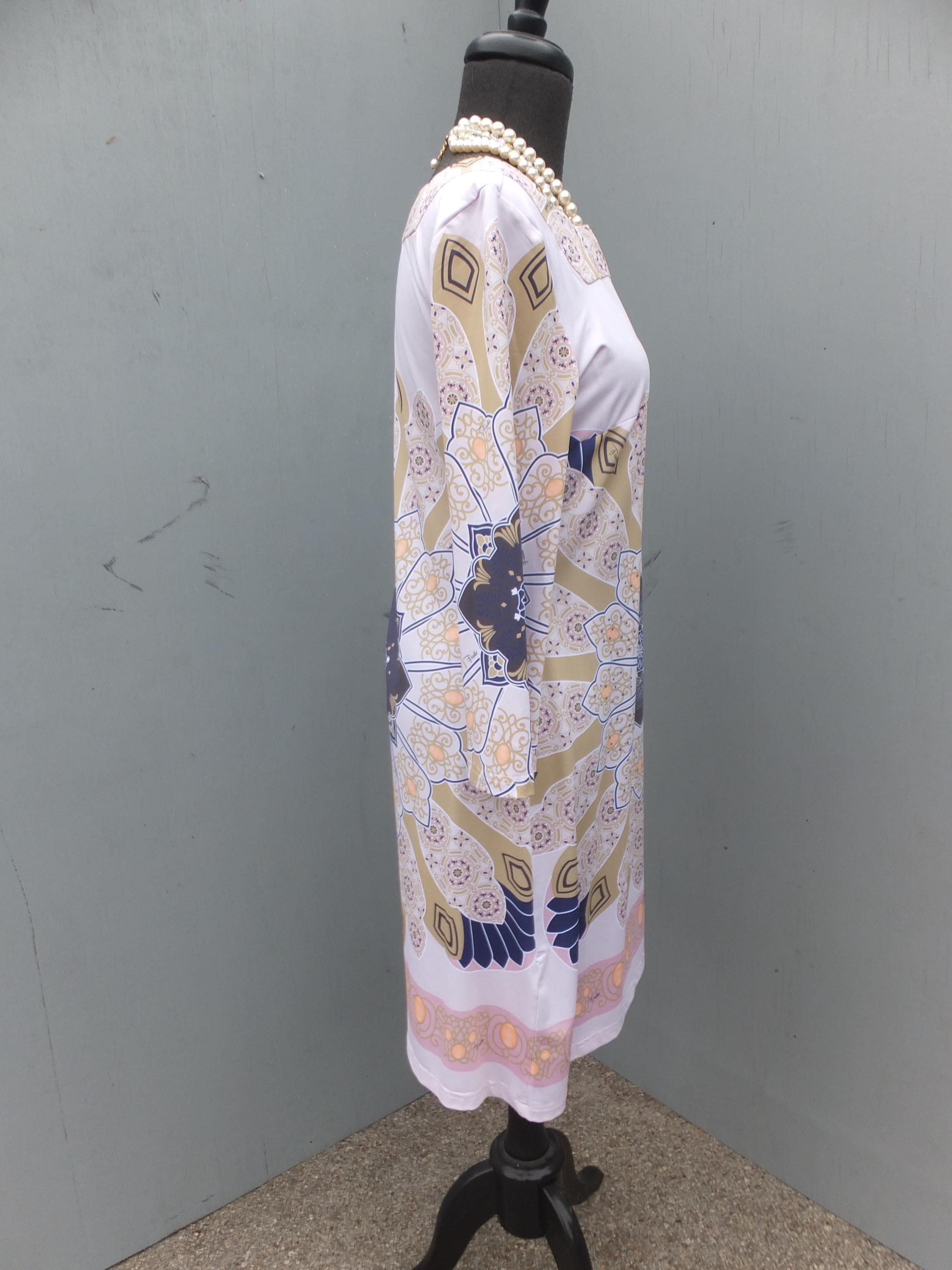 EMILIO PUCCI Vintage Logo Graphic Print Dress -- Size 40 European
