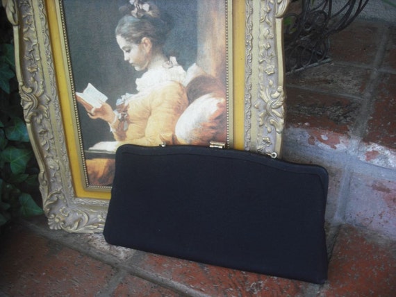 Elegant Vintage Evening Bag, Clutch Bag, Black Ev… - image 3