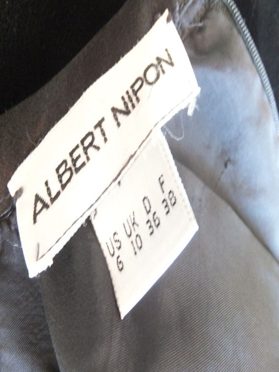 Vintage ALBERT NIPON, LBD, 1980s Luxurious Black … - image 8
