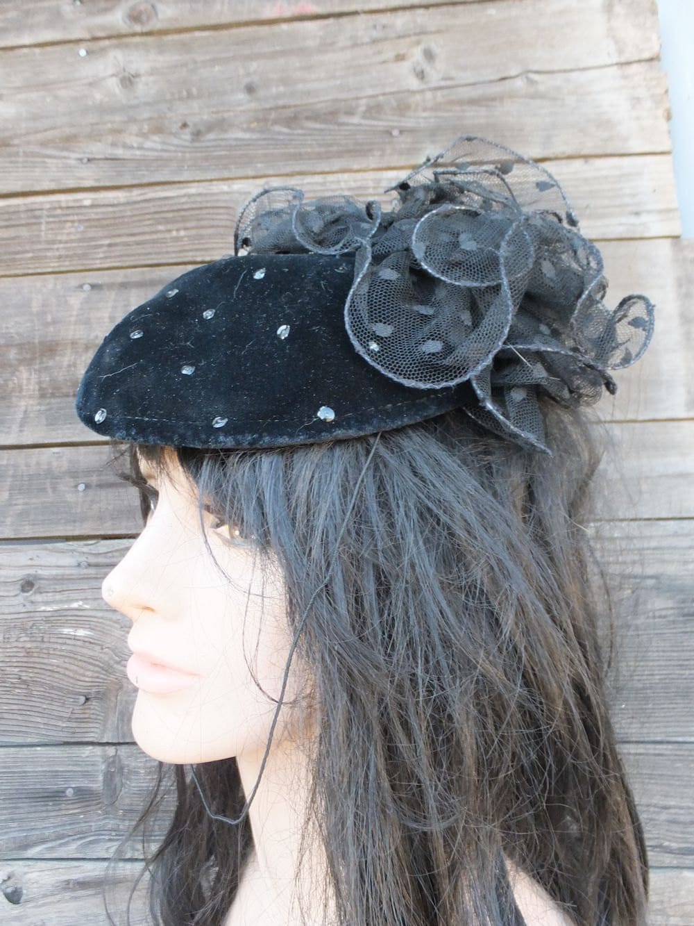 USA Vintage SONNI SAN FRANCISCO Festival Artsy Black 100% Wool Felt Women\'s HAT. Sonni Hats | eBay main image 2
