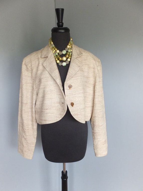 Vintage cream ladies jacket Gem
