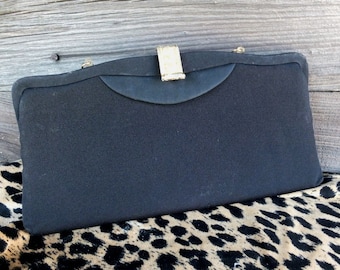 Elegant Vintage Evening Bag, Clutch Bag, Black Evening Purse, Prom Bag, Dinner Bag, Formal Bag