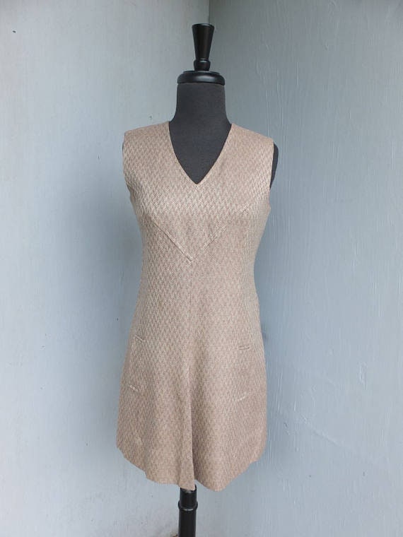 Vintage 1970s Dress, WIPPETTE, Shift Style, Sheat… - image 1