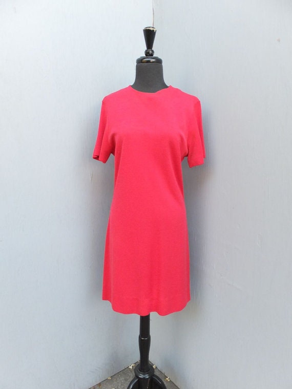 Vintage Dress, 1970s James Kenrob by Dalton, Red … - image 7
