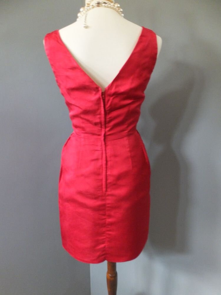 Vintage 1960s Red Wiggle Hourglass Pin up or Pencil Dress | Etsy