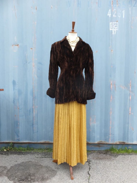 Vintage 1970s Miss SHAHEEN Maxi Skirt, Long Skirt,